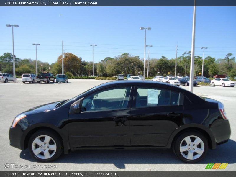 Super Black / Charcoal/Steel 2008 Nissan Sentra 2.0