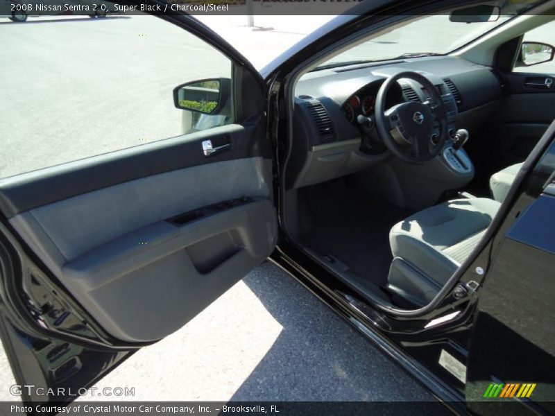 Super Black / Charcoal/Steel 2008 Nissan Sentra 2.0
