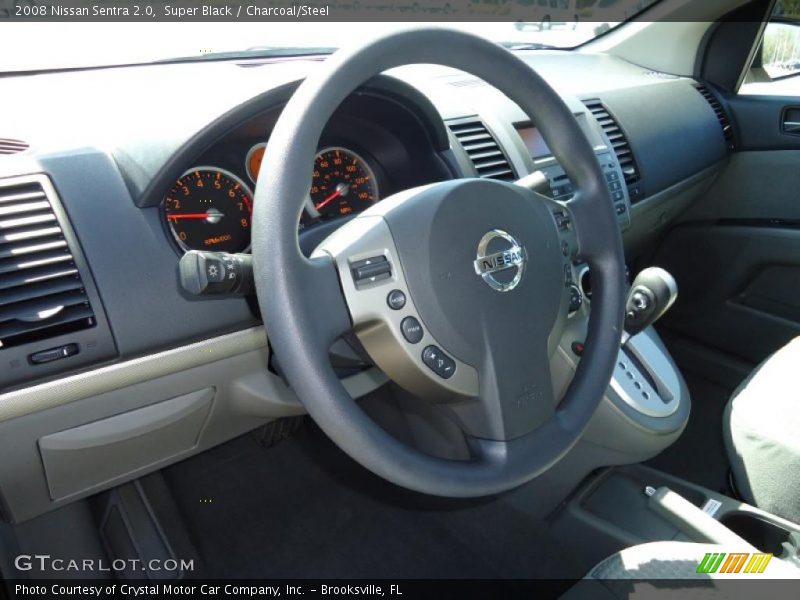 Super Black / Charcoal/Steel 2008 Nissan Sentra 2.0