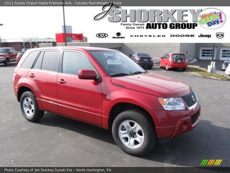 Volcano Red Metallic / Black 2011 Suzuki Grand Vitara Premium 4x4
