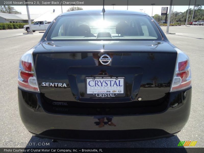 Super Black / Charcoal/Steel 2008 Nissan Sentra 2.0