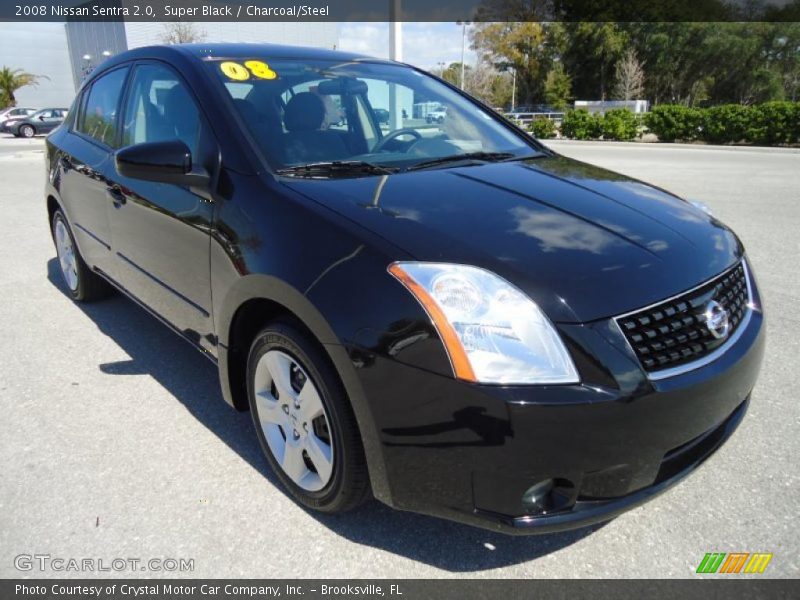Super Black / Charcoal/Steel 2008 Nissan Sentra 2.0