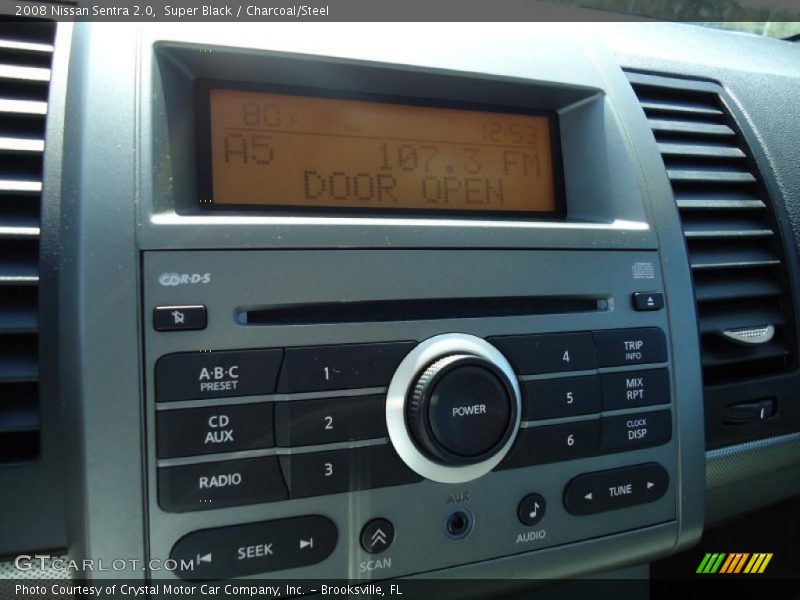 Super Black / Charcoal/Steel 2008 Nissan Sentra 2.0