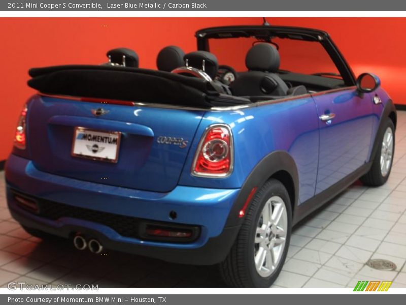 Laser Blue Metallic / Carbon Black 2011 Mini Cooper S Convertible
