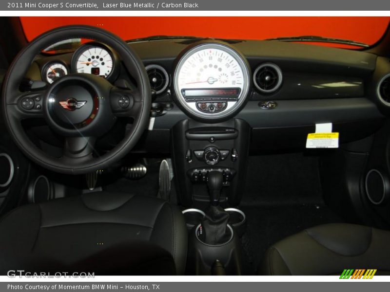 Laser Blue Metallic / Carbon Black 2011 Mini Cooper S Convertible