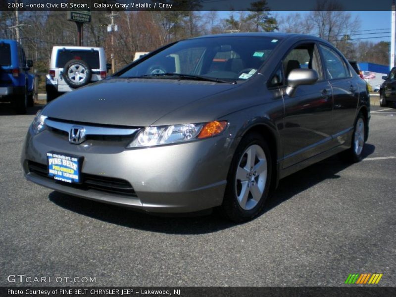 Galaxy Gray Metallic / Gray 2008 Honda Civic EX Sedan