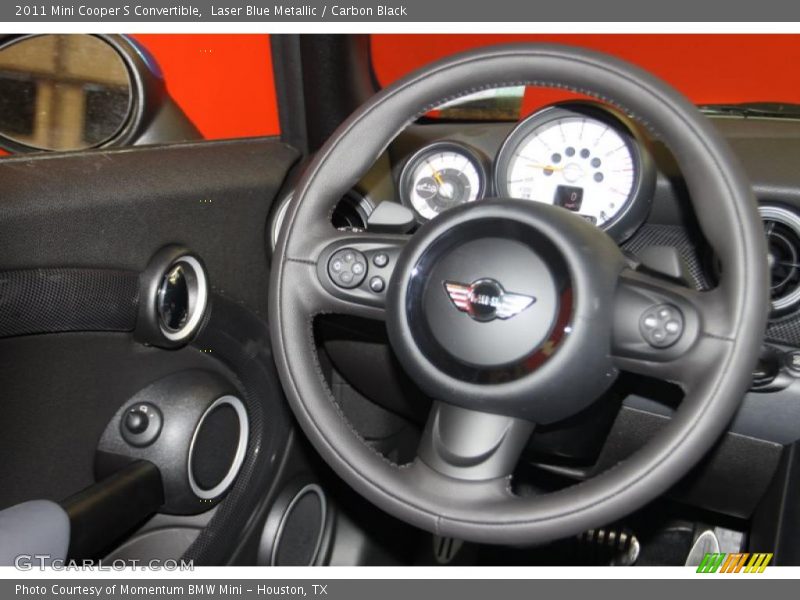Laser Blue Metallic / Carbon Black 2011 Mini Cooper S Convertible