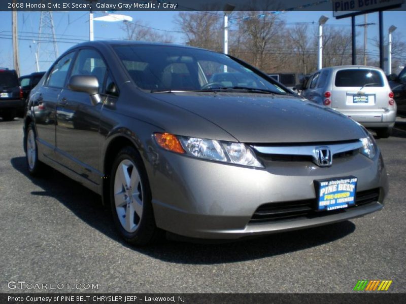 Galaxy Gray Metallic / Gray 2008 Honda Civic EX Sedan