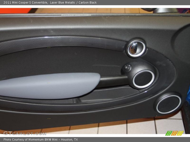 Laser Blue Metallic / Carbon Black 2011 Mini Cooper S Convertible