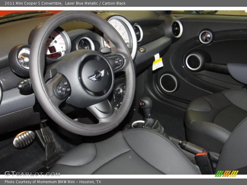 Laser Blue Metallic / Carbon Black 2011 Mini Cooper S Convertible