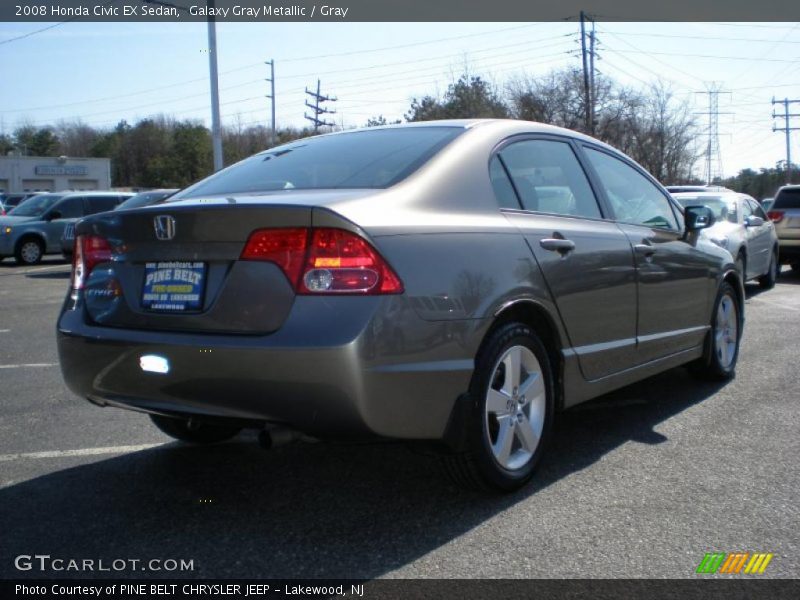 Galaxy Gray Metallic / Gray 2008 Honda Civic EX Sedan