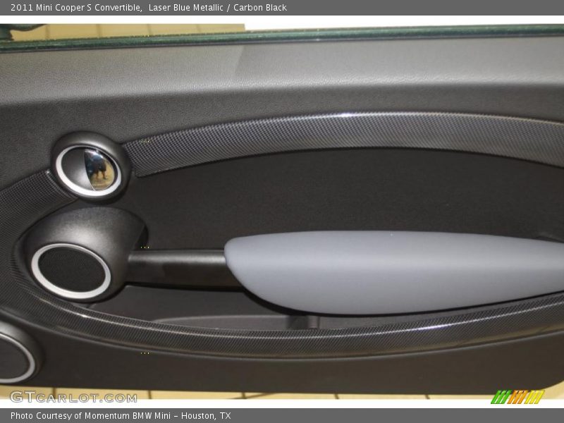 Laser Blue Metallic / Carbon Black 2011 Mini Cooper S Convertible