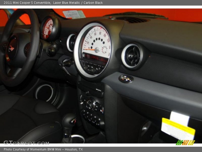Laser Blue Metallic / Carbon Black 2011 Mini Cooper S Convertible