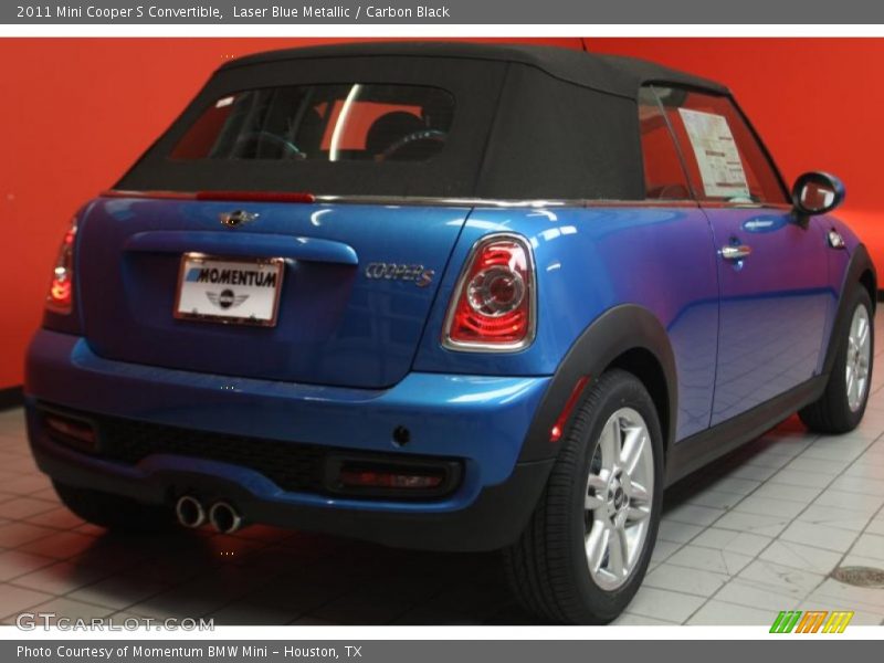 Laser Blue Metallic / Carbon Black 2011 Mini Cooper S Convertible