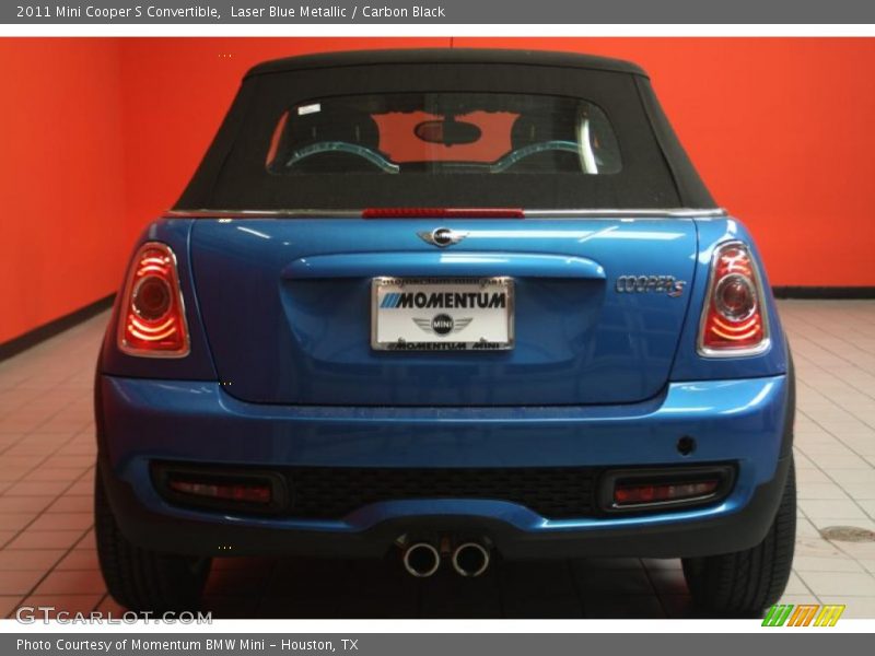 Laser Blue Metallic / Carbon Black 2011 Mini Cooper S Convertible