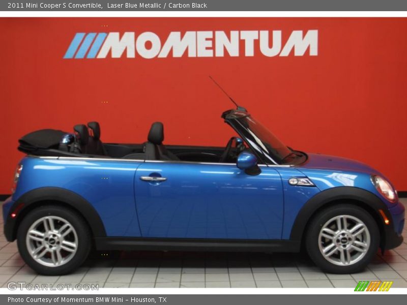 Laser Blue Metallic / Carbon Black 2011 Mini Cooper S Convertible