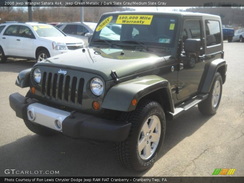 Jeep Green Metallic / Dark Slate Gray/Medium Slate Gray 2008 Jeep Wrangler Sahara 4x4