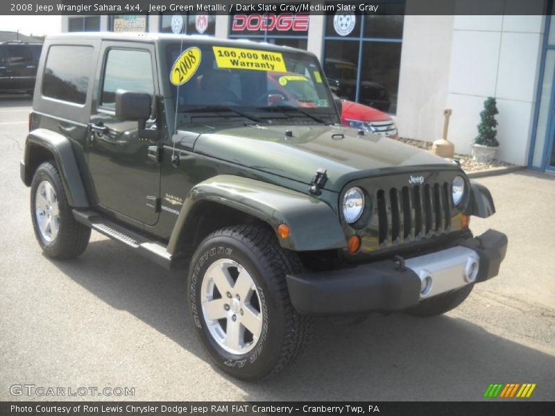 Jeep Green Metallic / Dark Slate Gray/Medium Slate Gray 2008 Jeep Wrangler Sahara 4x4