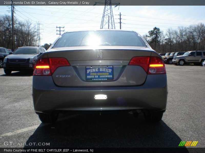 Galaxy Gray Metallic / Gray 2008 Honda Civic EX Sedan