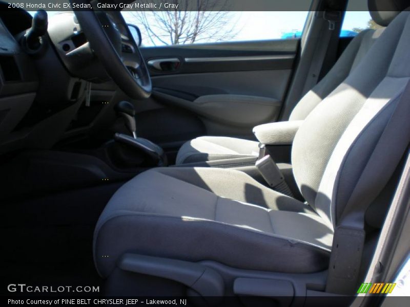 Galaxy Gray Metallic / Gray 2008 Honda Civic EX Sedan