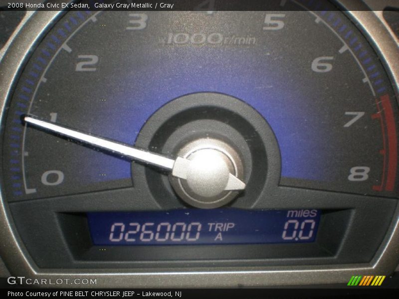 Galaxy Gray Metallic / Gray 2008 Honda Civic EX Sedan