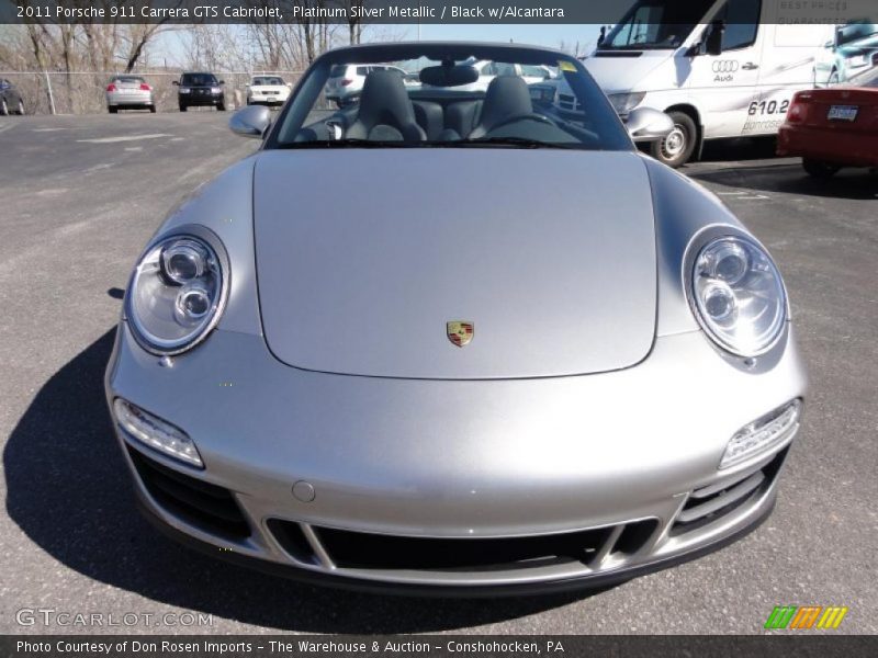 Platinum Silver Metallic / Black w/Alcantara 2011 Porsche 911 Carrera GTS Cabriolet