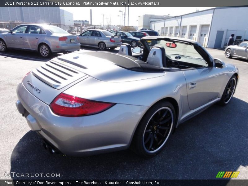 Platinum Silver Metallic / Black w/Alcantara 2011 Porsche 911 Carrera GTS Cabriolet
