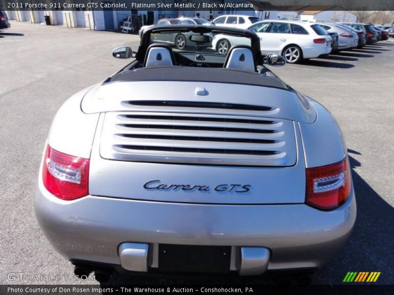 Platinum Silver Metallic / Black w/Alcantara 2011 Porsche 911 Carrera GTS Cabriolet