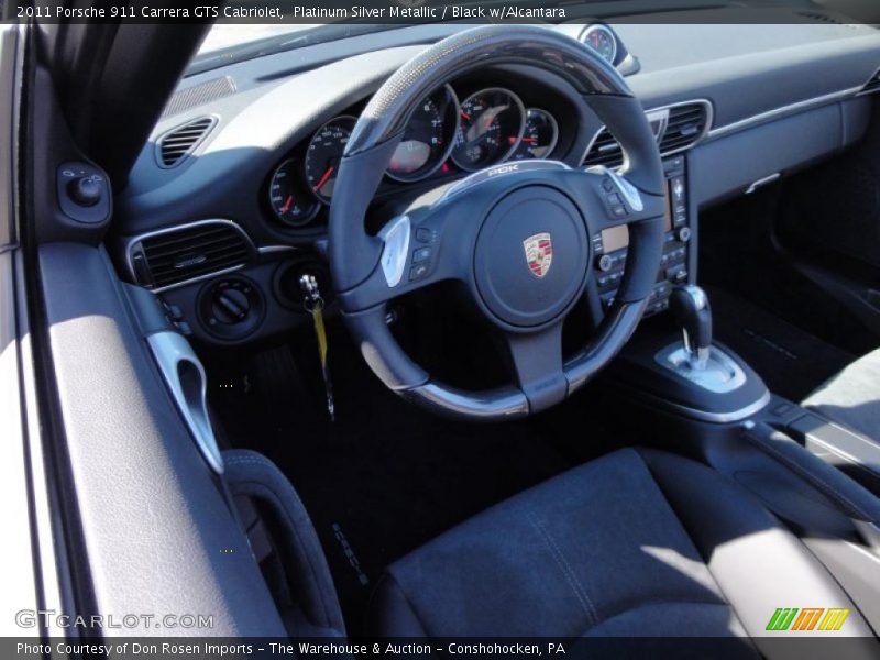 Platinum Silver Metallic / Black w/Alcantara 2011 Porsche 911 Carrera GTS Cabriolet