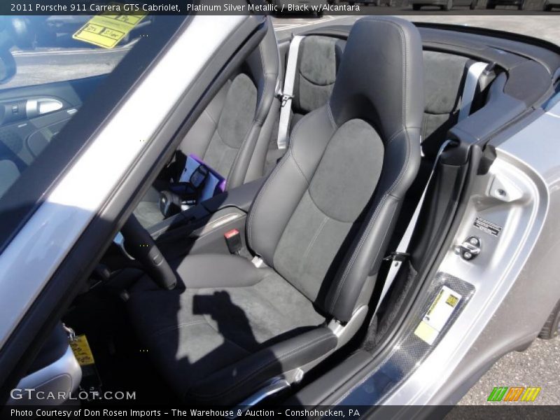 Platinum Silver Metallic / Black w/Alcantara 2011 Porsche 911 Carrera GTS Cabriolet