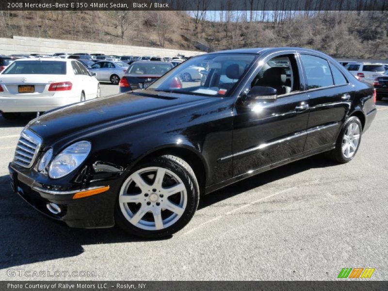 Black / Black 2008 Mercedes-Benz E 350 4Matic Sedan
