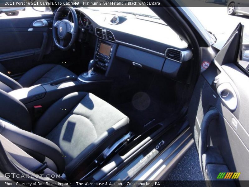 Platinum Silver Metallic / Black w/Alcantara 2011 Porsche 911 Carrera GTS Cabriolet