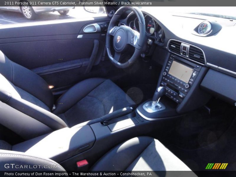 Platinum Silver Metallic / Black w/Alcantara 2011 Porsche 911 Carrera GTS Cabriolet