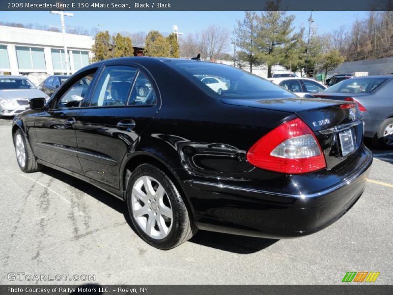 Black / Black 2008 Mercedes-Benz E 350 4Matic Sedan