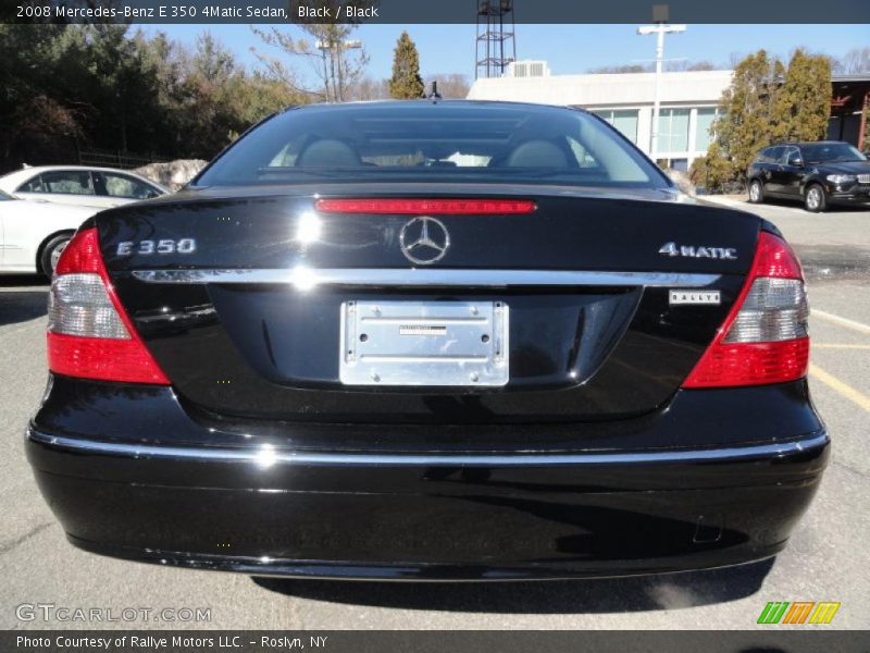 Black / Black 2008 Mercedes-Benz E 350 4Matic Sedan