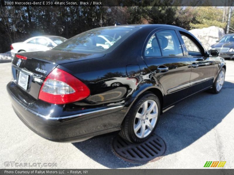 Black / Black 2008 Mercedes-Benz E 350 4Matic Sedan