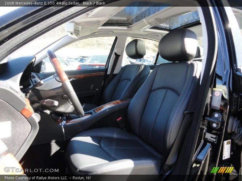 Black / Black 2008 Mercedes-Benz E 350 4Matic Sedan