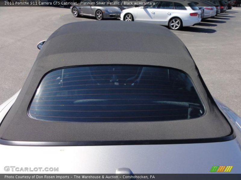 Platinum Silver Metallic / Black w/Alcantara 2011 Porsche 911 Carrera GTS Cabriolet