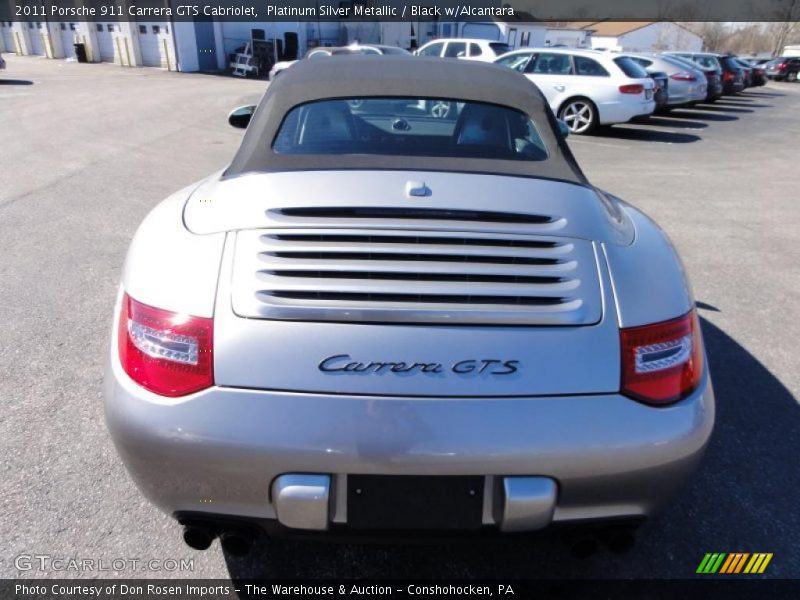 Platinum Silver Metallic / Black w/Alcantara 2011 Porsche 911 Carrera GTS Cabriolet