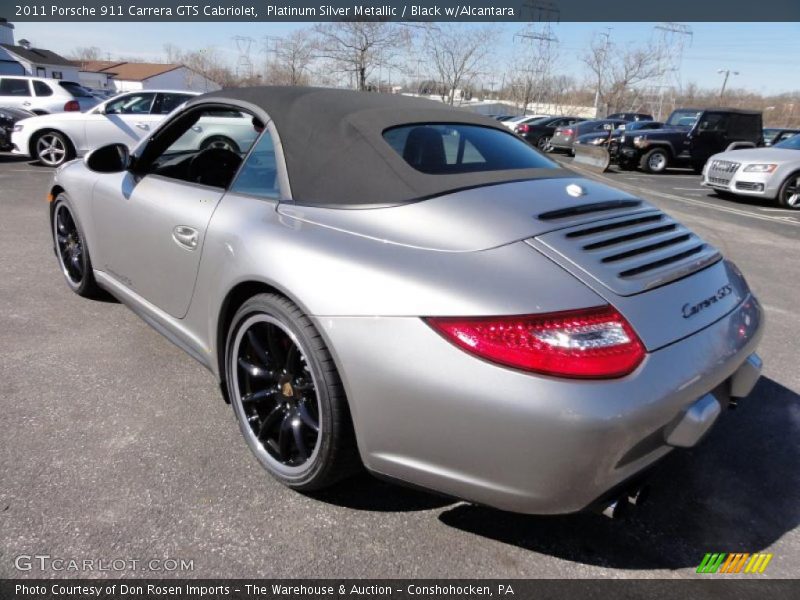 Platinum Silver Metallic / Black w/Alcantara 2011 Porsche 911 Carrera GTS Cabriolet