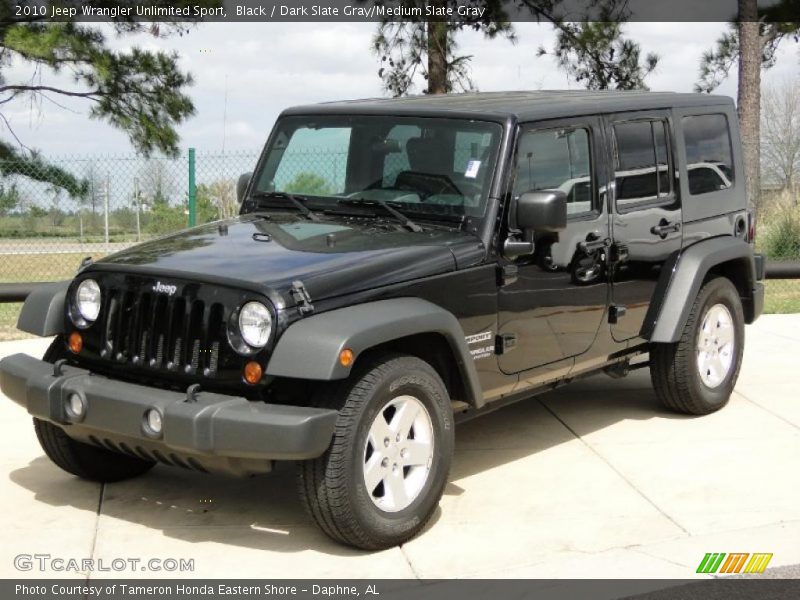 Front 3/4 View of 2010 Wrangler Unlimited Sport