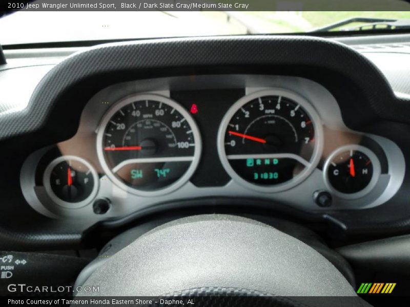 Black / Dark Slate Gray/Medium Slate Gray 2010 Jeep Wrangler Unlimited Sport