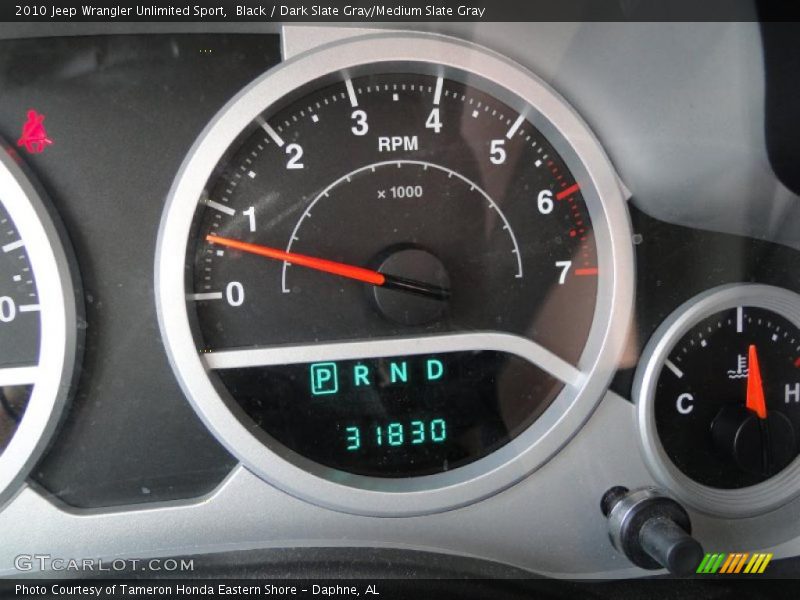Black / Dark Slate Gray/Medium Slate Gray 2010 Jeep Wrangler Unlimited Sport