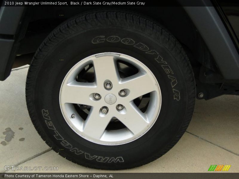 Black / Dark Slate Gray/Medium Slate Gray 2010 Jeep Wrangler Unlimited Sport