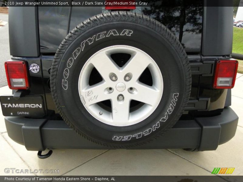 Black / Dark Slate Gray/Medium Slate Gray 2010 Jeep Wrangler Unlimited Sport