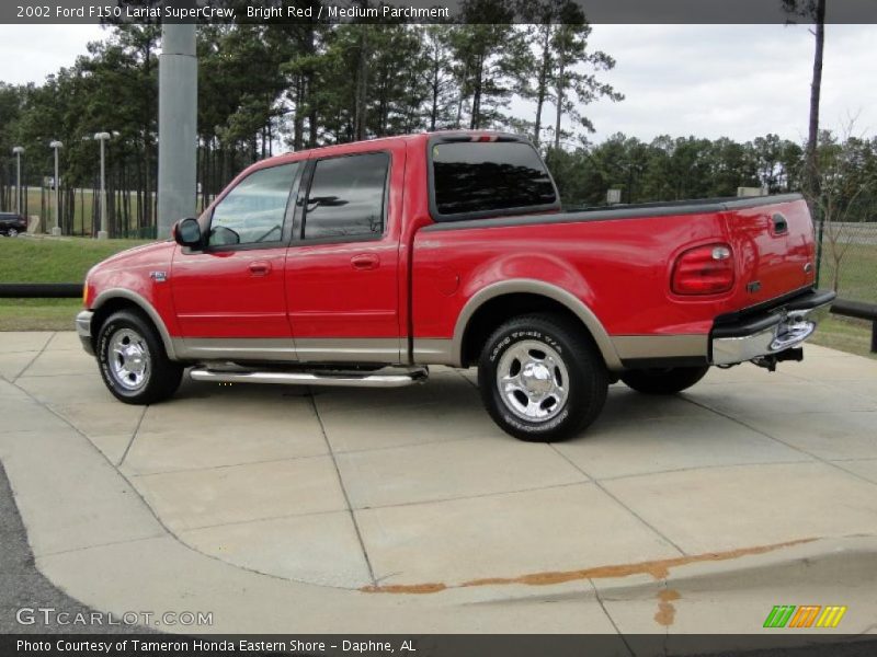 Bright Red / Medium Parchment 2002 Ford F150 Lariat SuperCrew