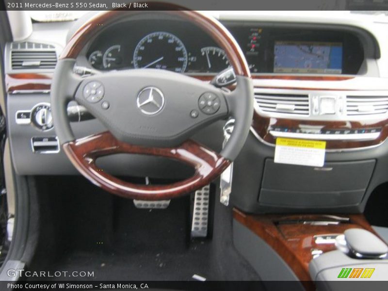 Black / Black 2011 Mercedes-Benz S 550 Sedan