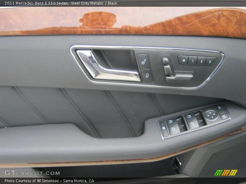 Steel Grey Metallic / Black 2011 Mercedes-Benz E 550 Sedan