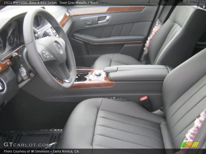 Steel Grey Metallic / Black 2011 Mercedes-Benz E 550 Sedan