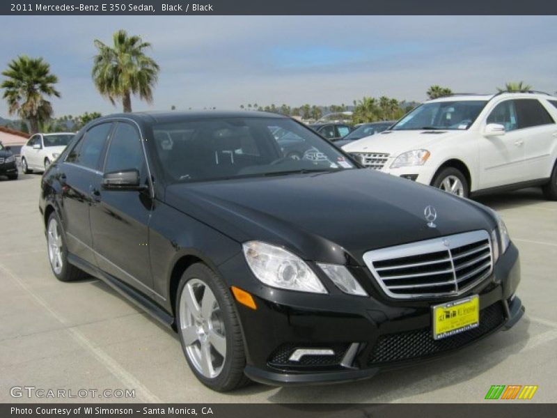 Black / Black 2011 Mercedes-Benz E 350 Sedan